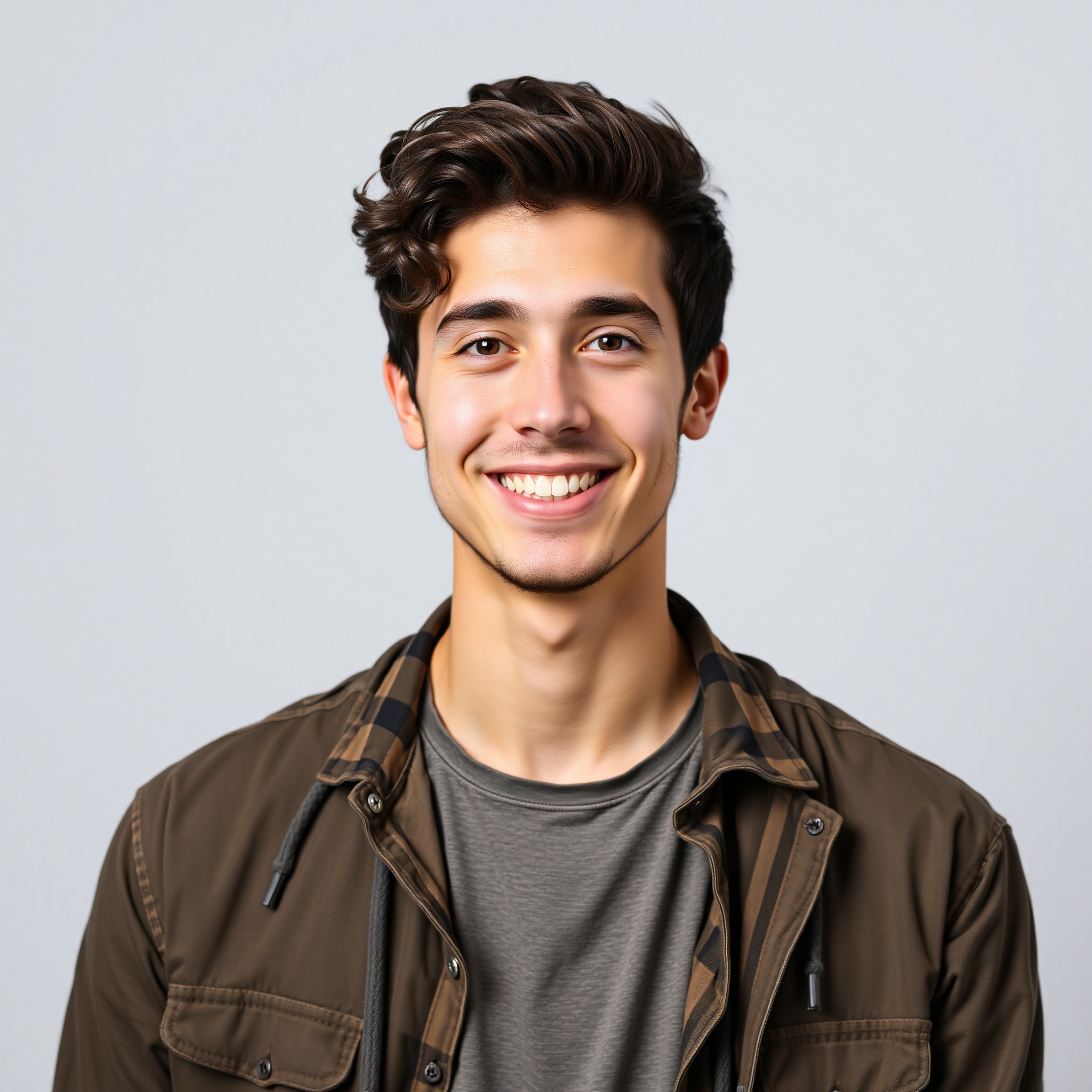 Retrato profesional de Carlos, desarrollador de juegos español de 28 años